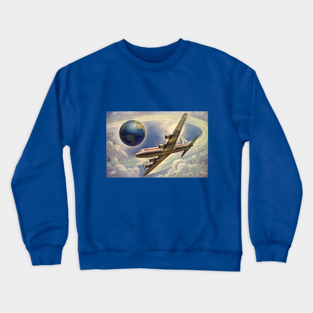 Vintage Airplane Crewneck Sweatshirt by MasterpieceCafe